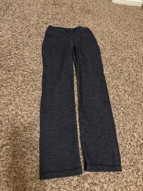 Lululemon Leggings Size 2 Charcoal Gray Pockets Neutral Classic Casual Pull On